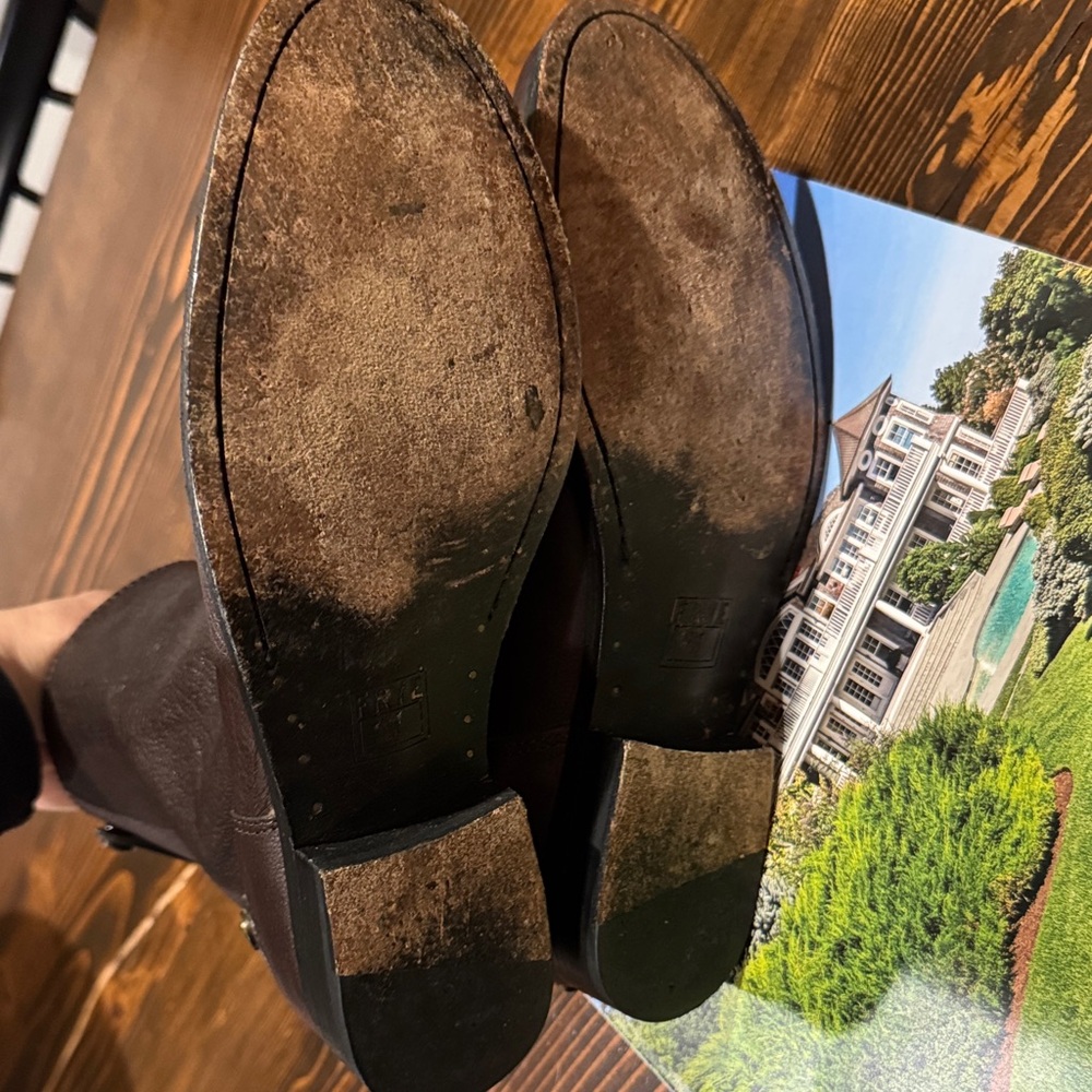 Frye Melissa Dark Brown Ankle Boots - Picture 10 of 11